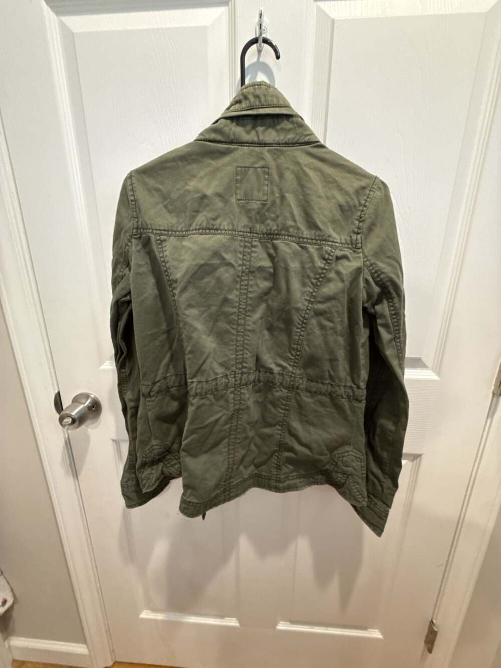 Abercrombie & Fitch Women's Olive Green Military Utility Jacket - Picture 6 of 6